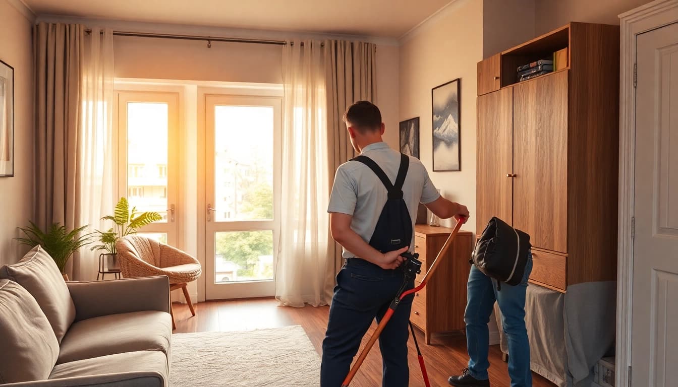Räumung Wien: Professionelles Team bei der Entrümpelung einer Wohnung in Wien.