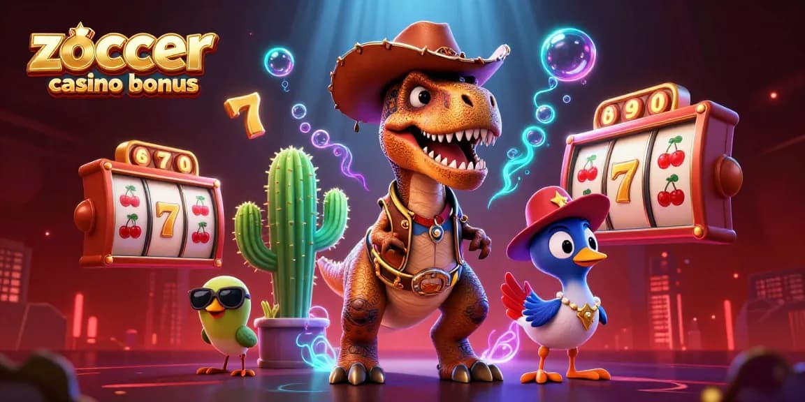 Der zoccer casino bonus bietet Spielern aufregende Gewinne mit T-Rex und Casino-Elementen.