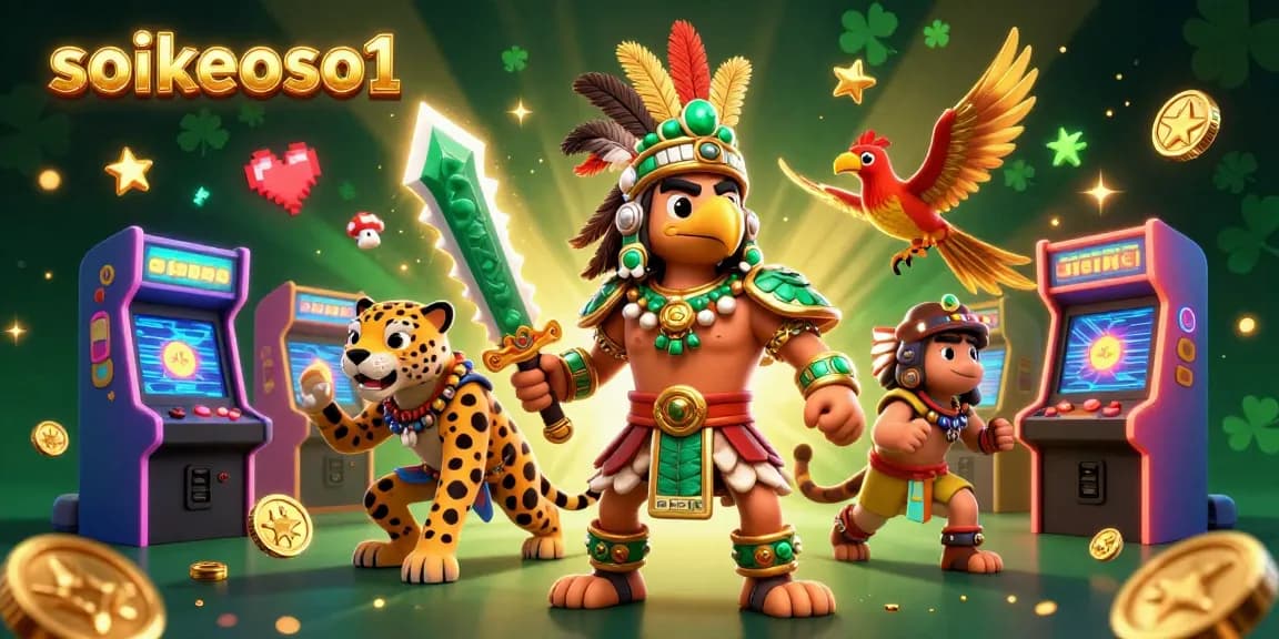 Engage with soikeoso1 in a vibrant sports betting world featuring dynamic 3D characters and casino elements.