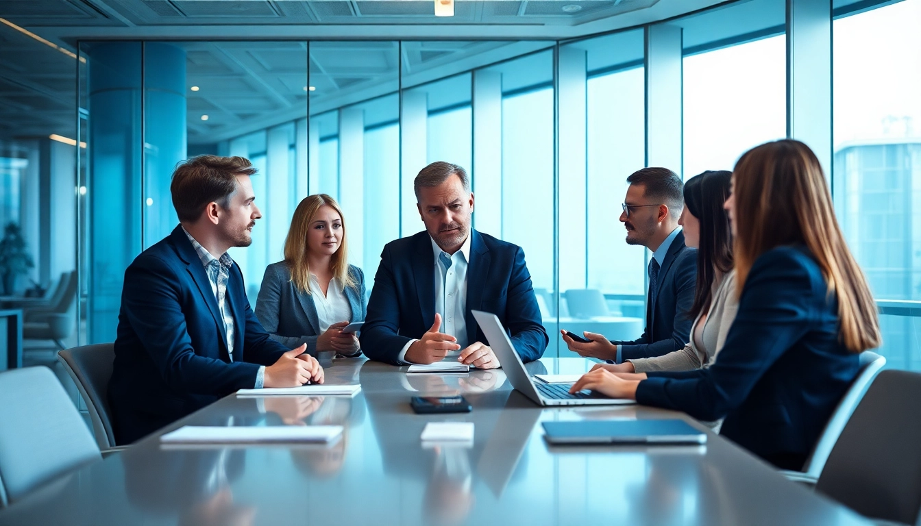 Headhunter Schweiz berät Fachkräfte in einem modernen Büro mit hellem Licht und professionellen Elementen.