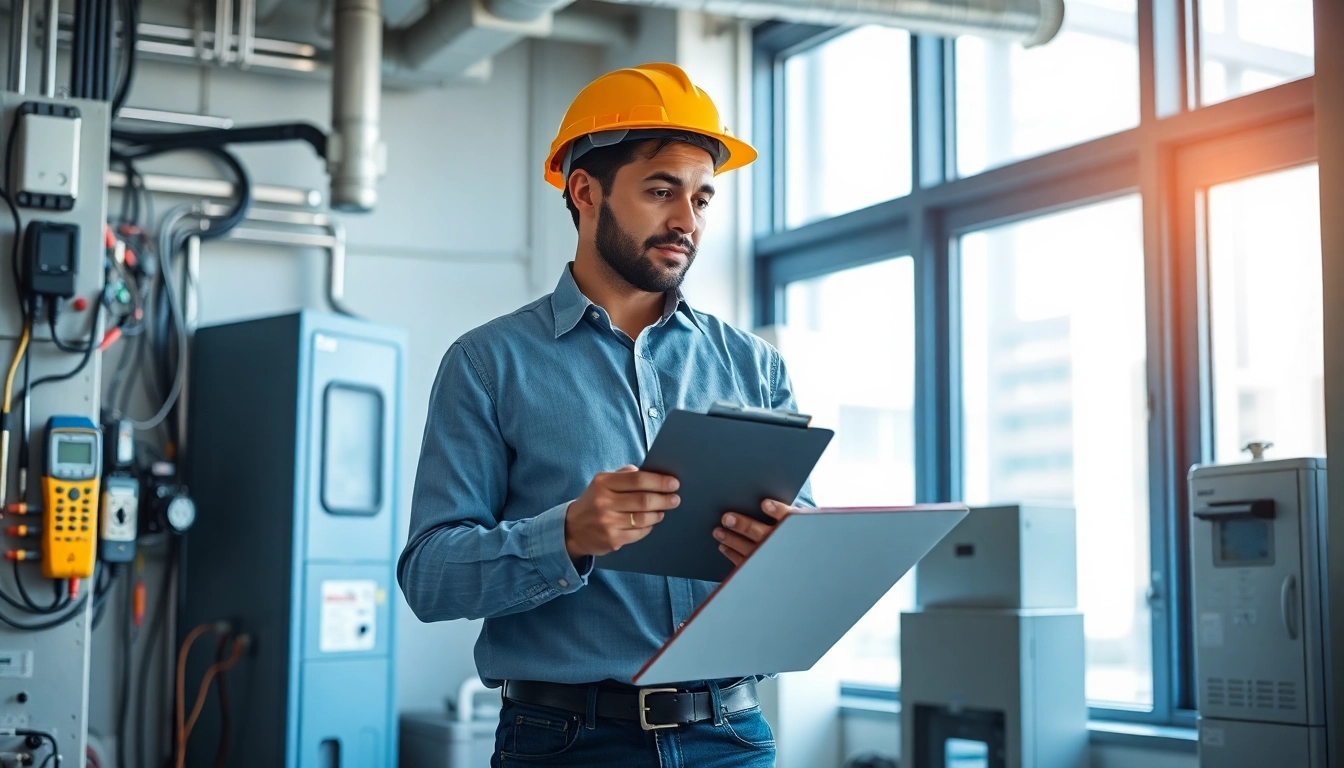 Professional inspection of electrical devices ensures safety compliance checks.
