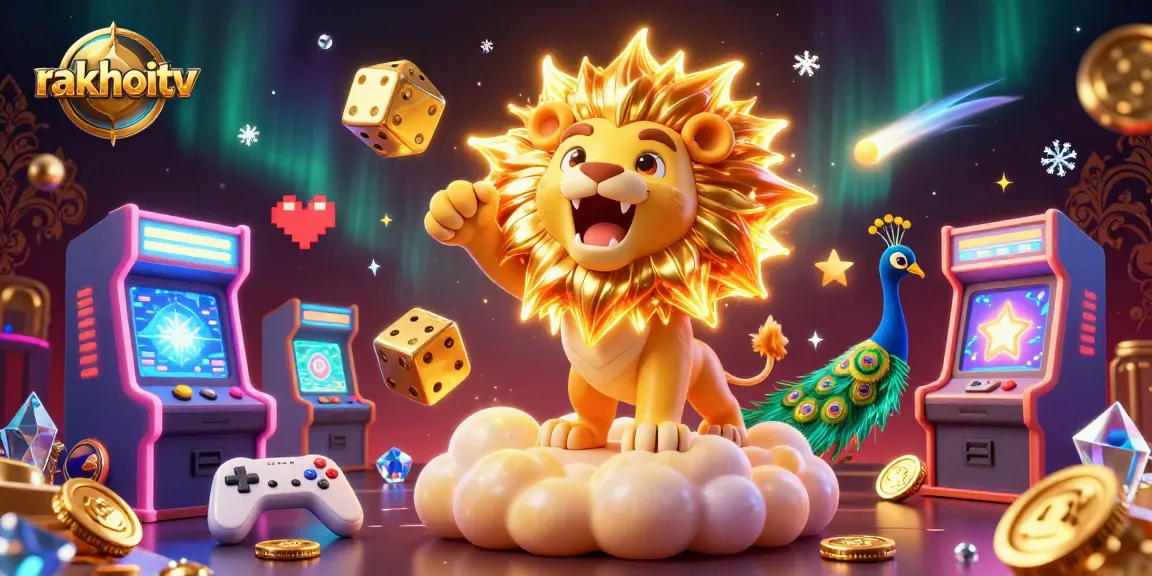 Experience rakhoitv's thrilling gameplay as the sun lion triumphs on a platform of gold.