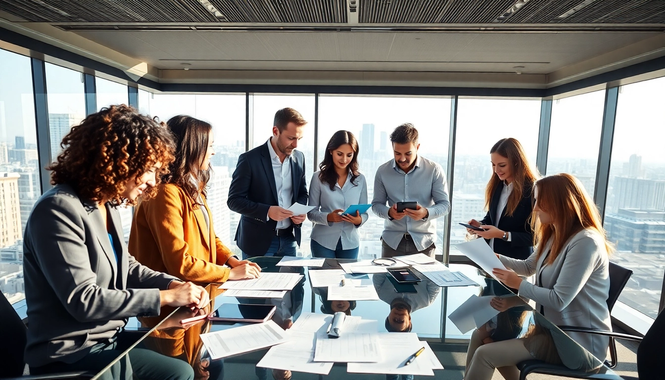Die effektive Personalbesetzung zeigt ein multikulturelles Team, das in einem modernen Büro zusammenarbeitet.