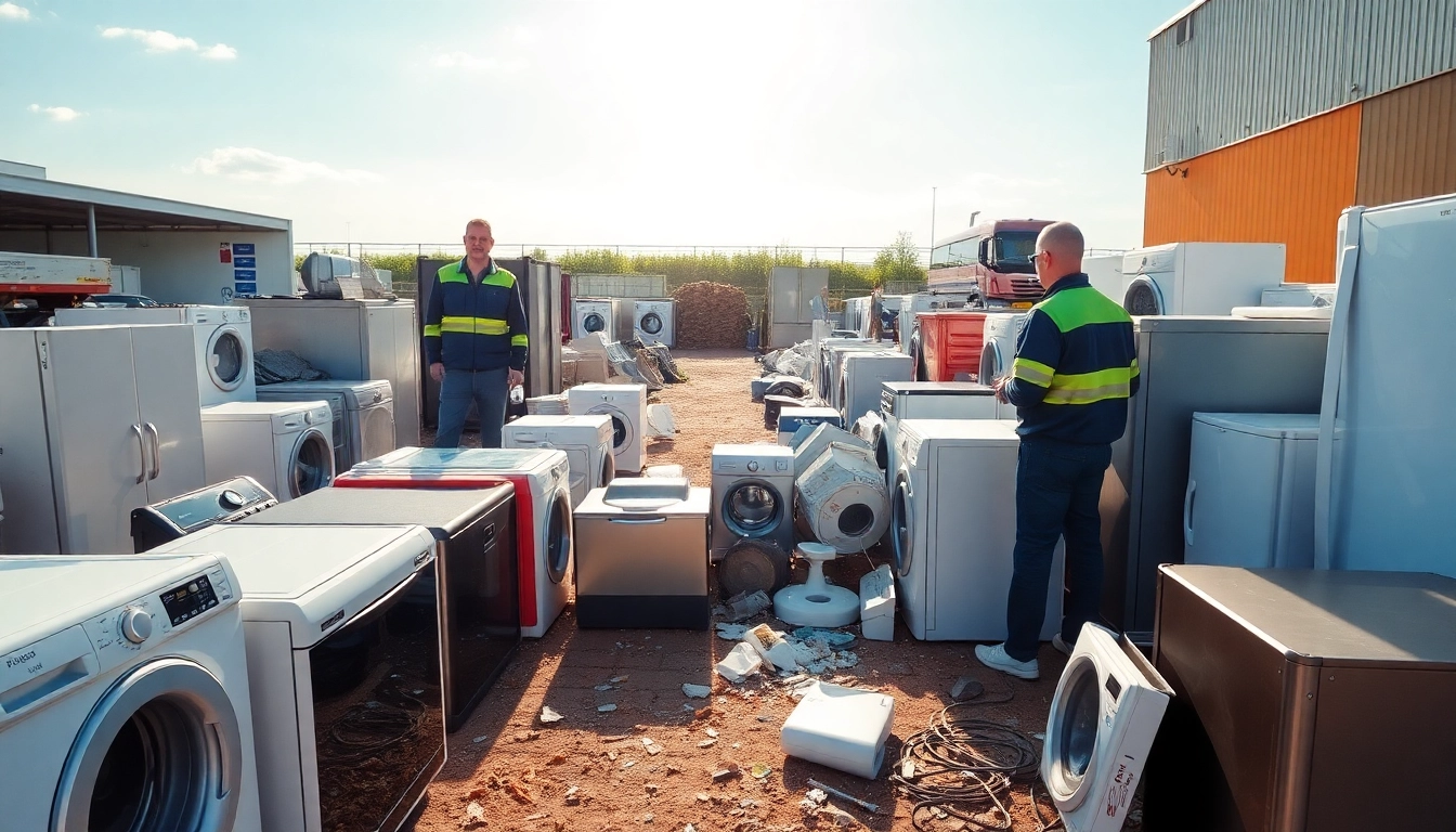 Schrottabholung Bottrop -Effiziente Schrottabholung mit professionellen Mitarbeitern auf dem Schrottplatz.