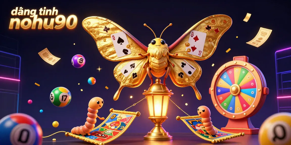 Engage your luck at đăng nhập nohu90 with vibrant lottery balls and casino elements in a richly detailed illustration.