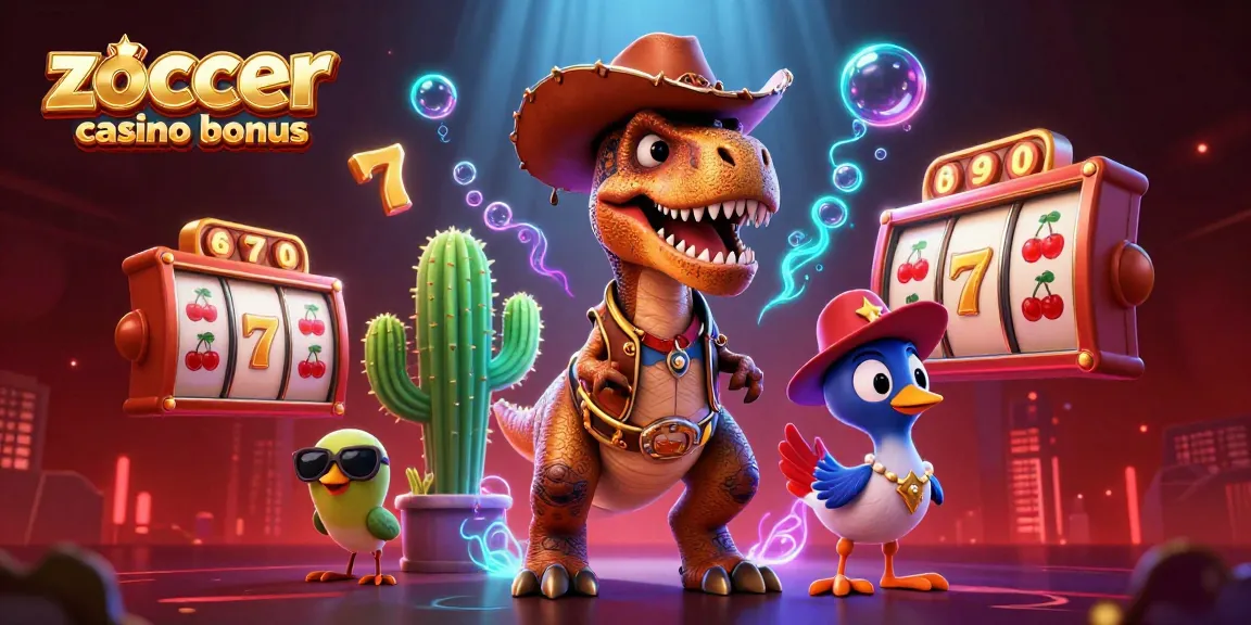 Der zoccer casino bonus bietet Spielern aufregende Gewinne mit T-Rex und Casino-Elementen.