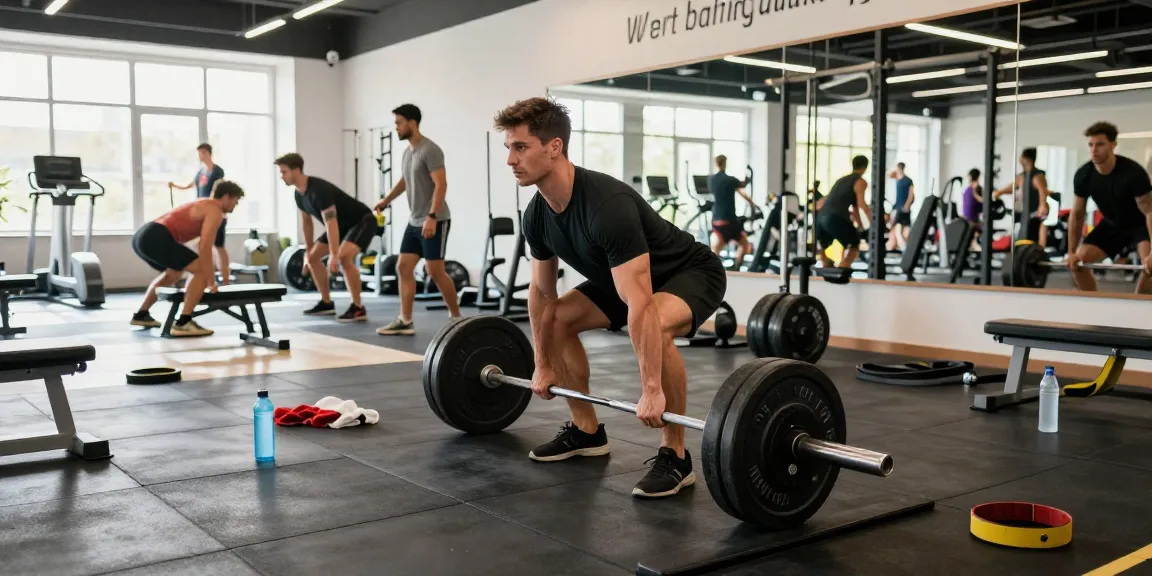 Anabolika Shop - Intense fitness scene showcasing bodybuilder lifting weights in a modern gym environment, highlighting strength training and energetic atmosphere.