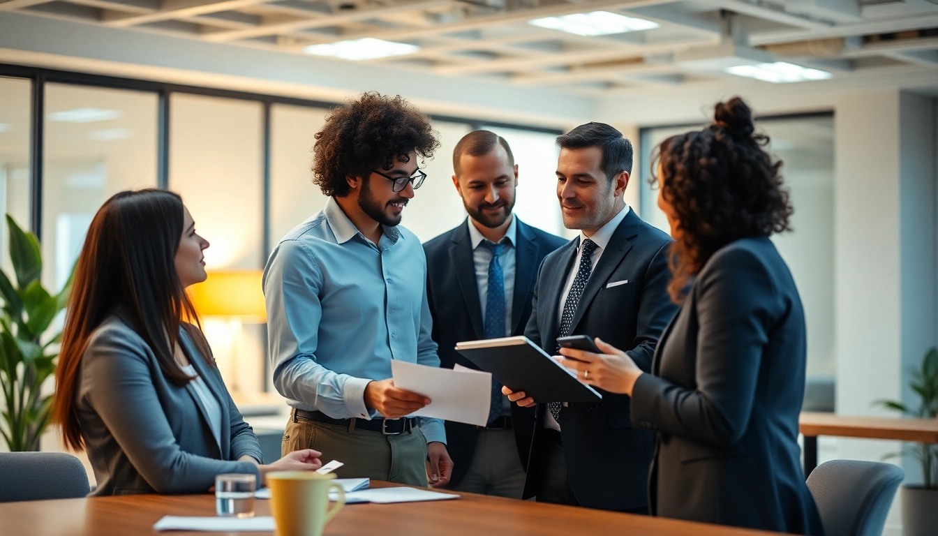 Efficient consulting session showcasing Unternehmensberatung strategies in a warm office setting.