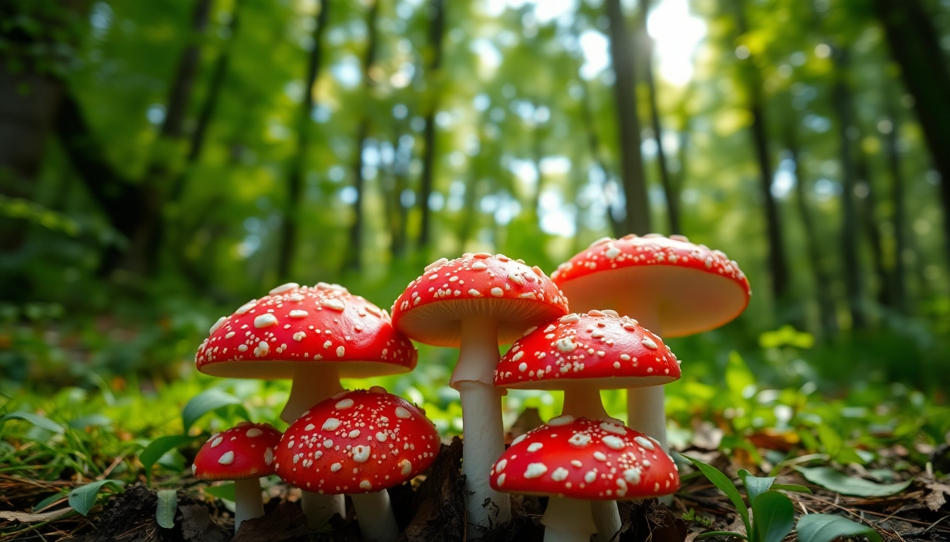 Amanita muscaria kaufen – entdecken Sie die einzigartigen Merkmale der Fliegenpilze in der Natur.