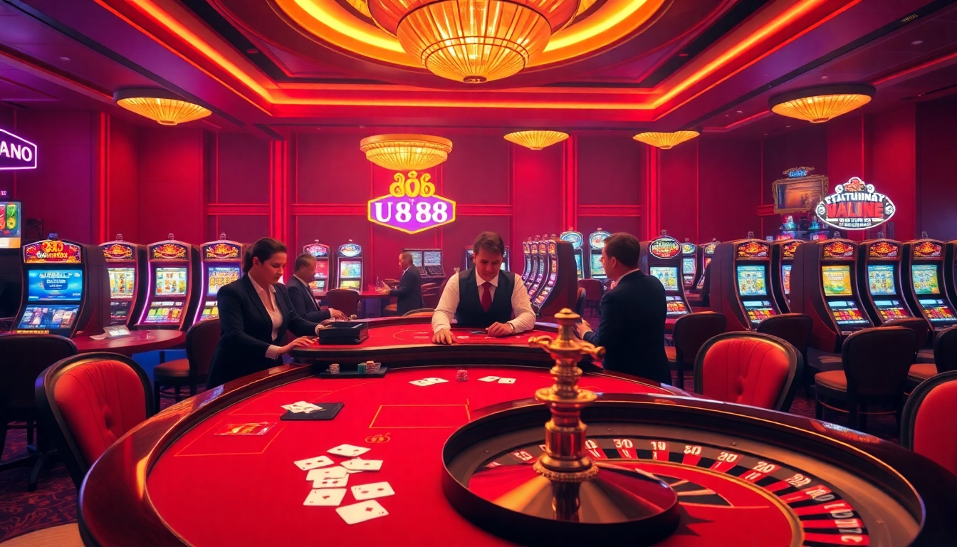 Engage with U 888 casino gaming through vibrant slot machines and luxurious tables.