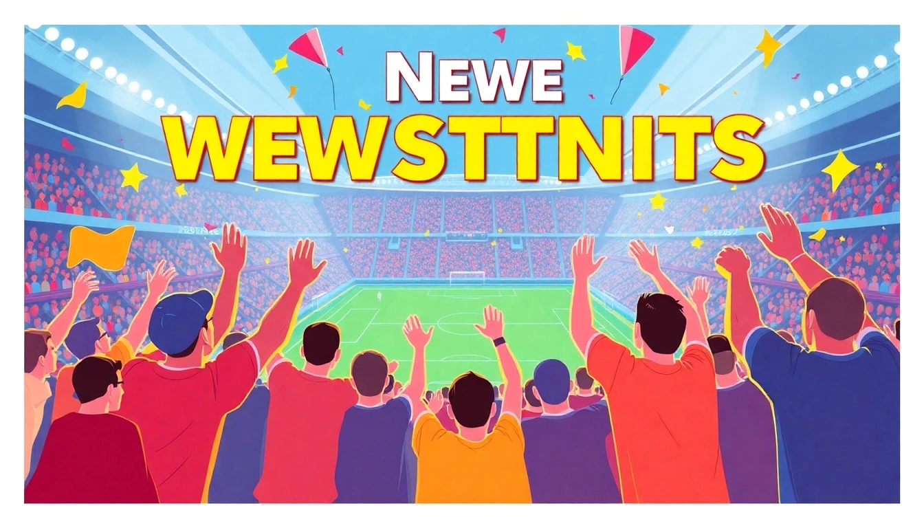 Discover the excitement of neue wettanbieter through an engaging sports betting scene filled with enthusiastic fans.