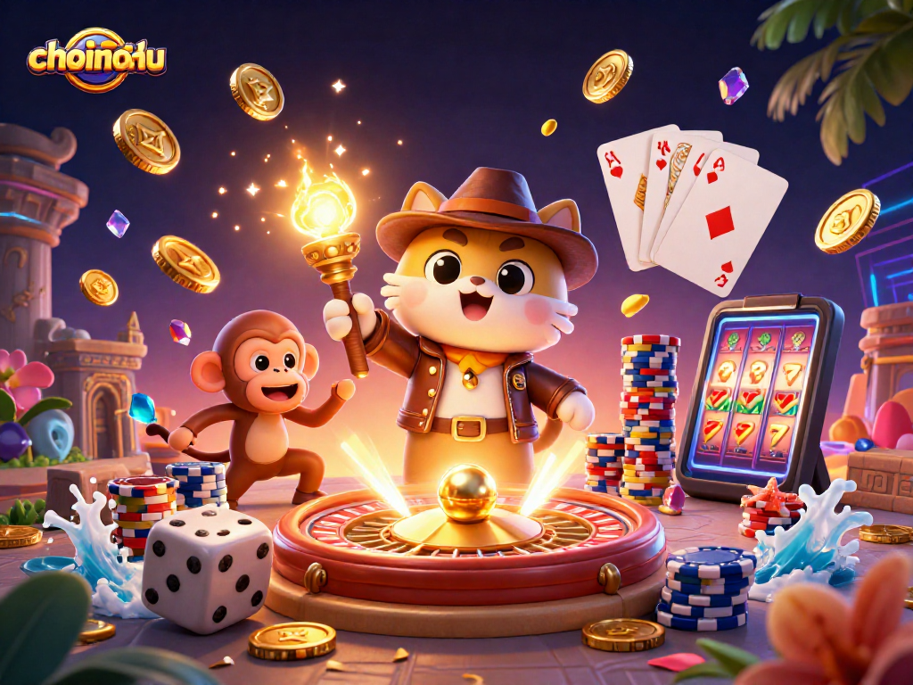 Experience choinohu as a thrilling 3D casino adventure with vibrant characters and rich gaming elements.