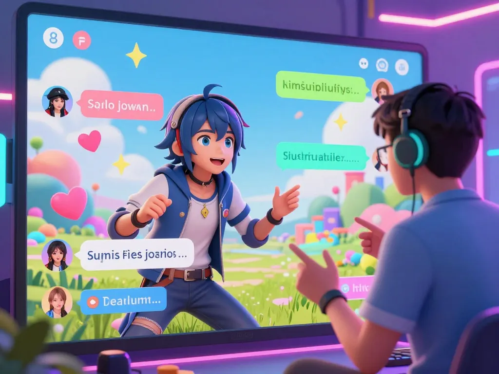 Engaging hentai ai chat scene featuring vibrant anime characters and dynamic conversation elements.