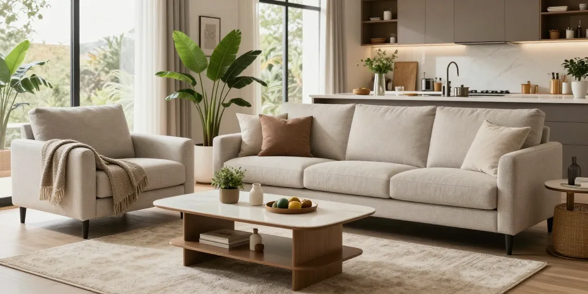 Einladendes Wohnzimmer mit modernen Möbeln, ideal für möbel online bestellen.