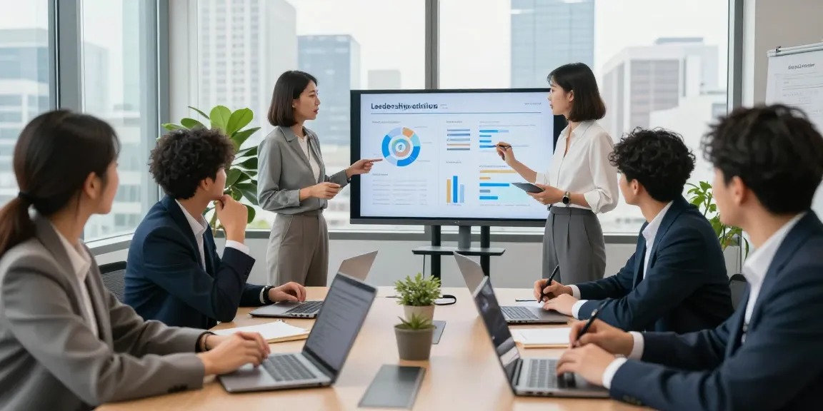 Schlechte Führung erkennen, Team in modernem Büro diskutiert Feedback zu Führungskräften.