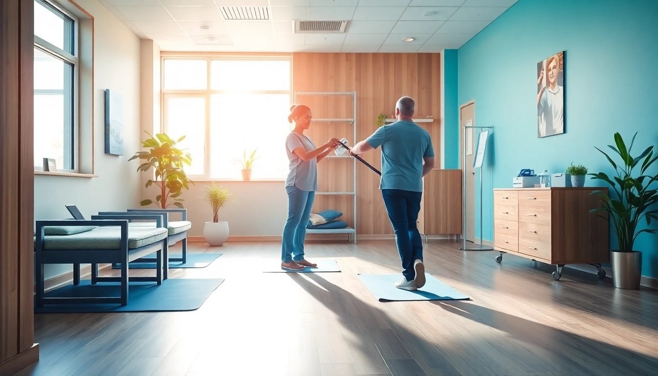 Engage in personalized physiotherapy Edmonton care in a modern treatment room.