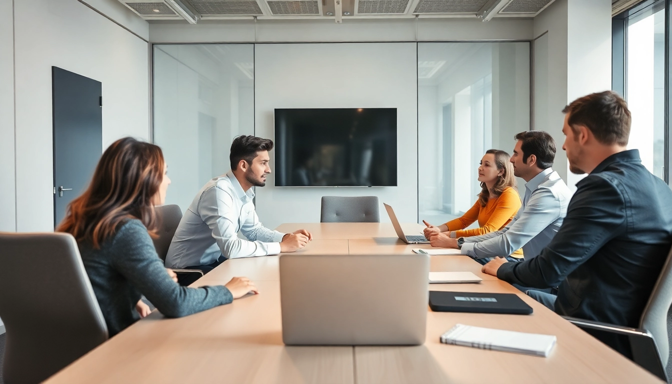 Professionelle Zusammenarbeit in der Personalvermittlung: Menschen diskutieren nahtlos Lebensläufe in modernem Büro.