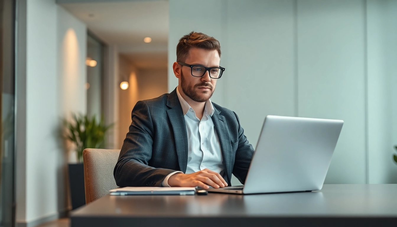 Headhunter Braunschweig berät Kandidaten in einem modernen Büro.