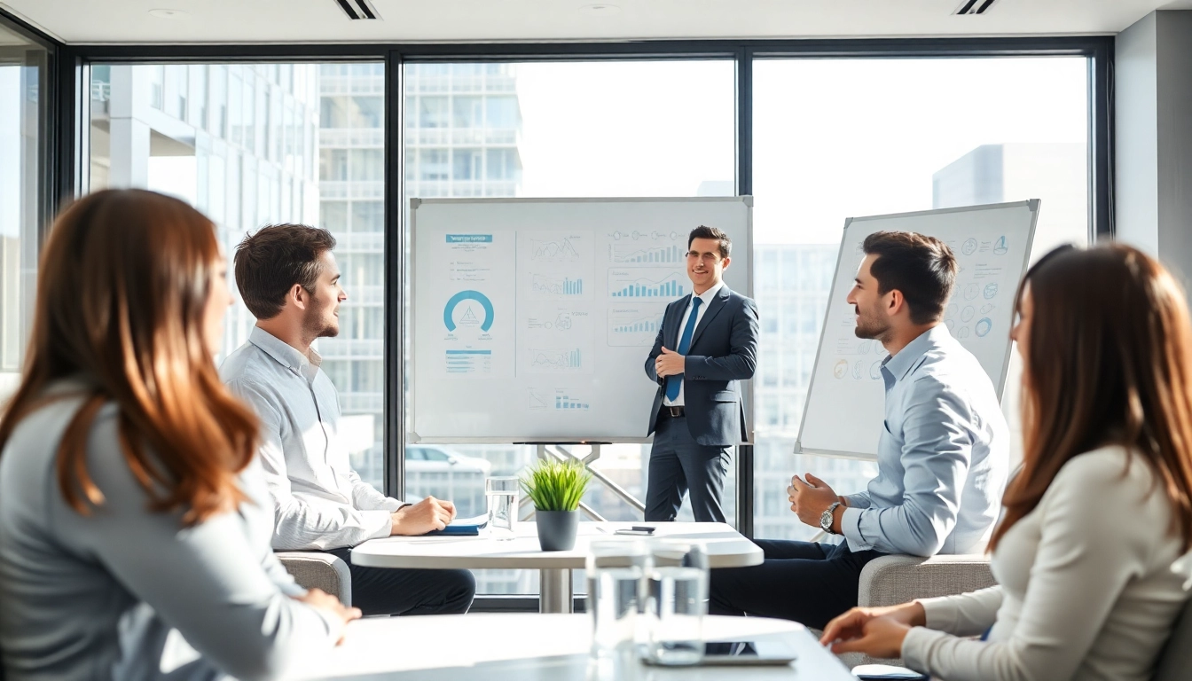 Professionelle Headhunter Frankfurt bei einem Gespräch über Karrieremöglichkeiten in einem modernen Büro.