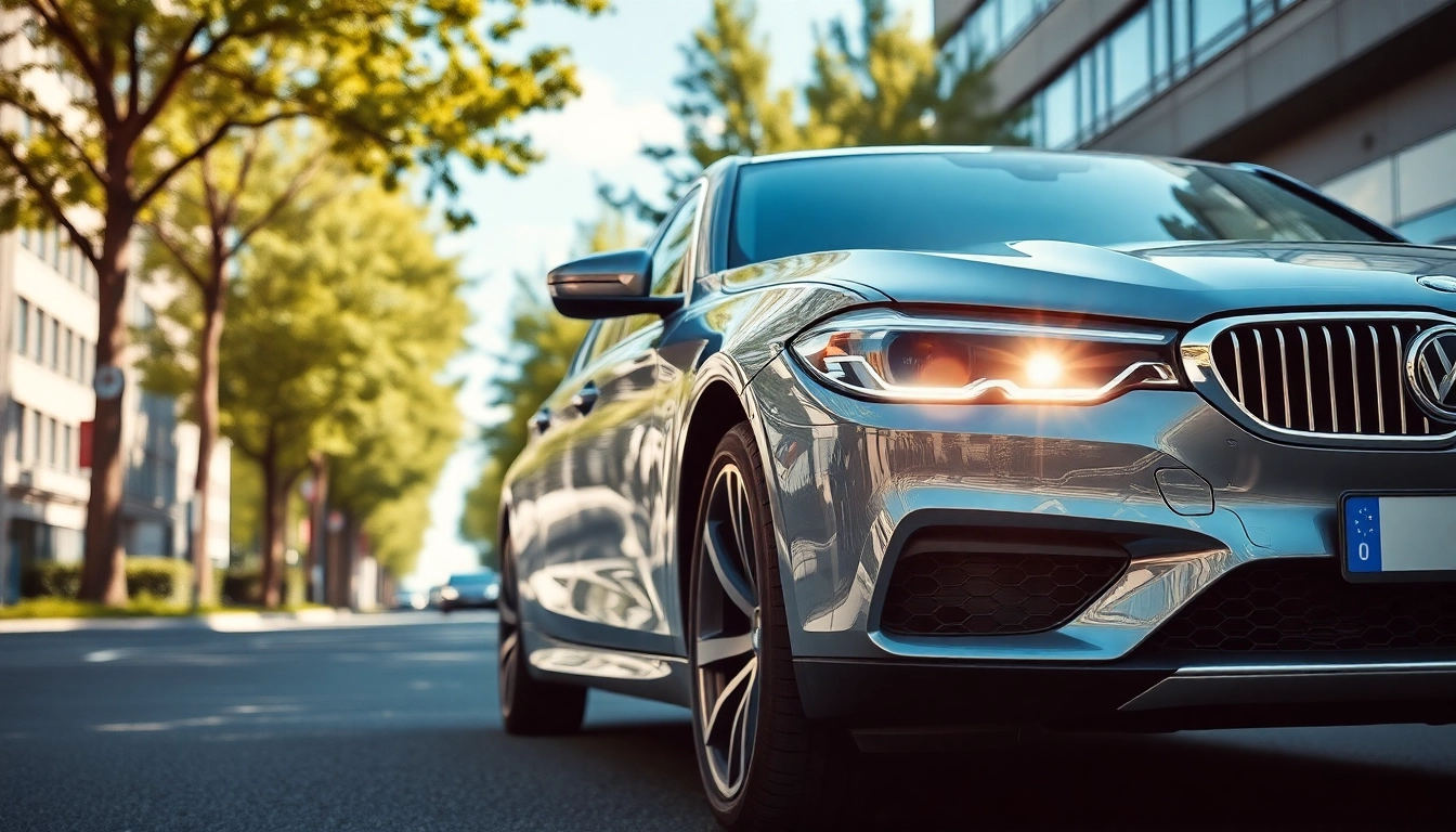 Schutz der Lackierung mit Frontschutzfolie München an einem modernen Auto.