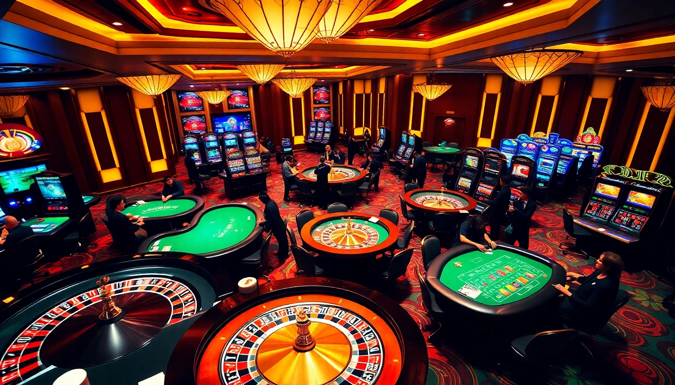 Engaged players at 88i com enjoying casino games with vibrant ambiance and exciting action.