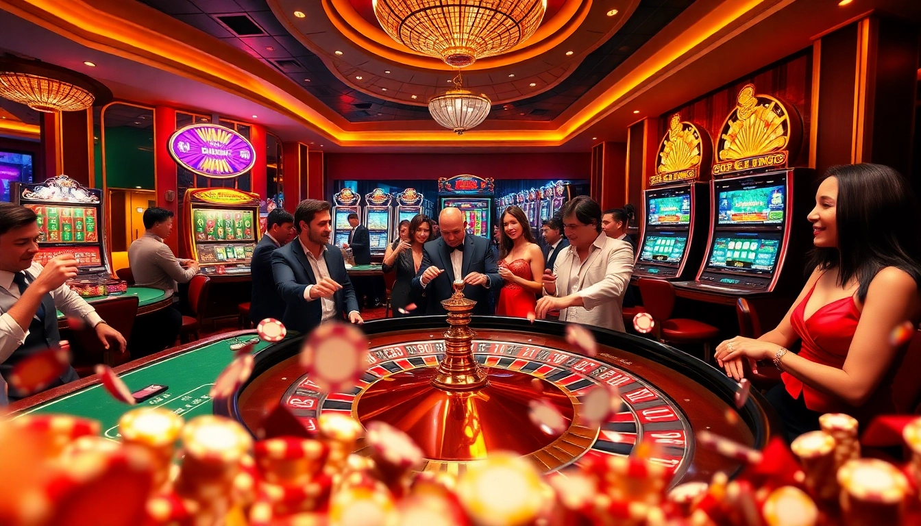 Người chơi tham gia các trận casino đầy kịch tính tại https://luck8.net với bàn roulette và chip poker.