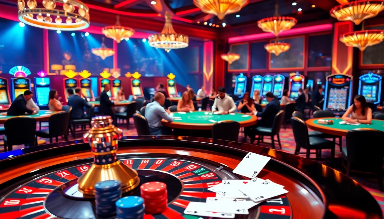 Experience luxury gaming at home vvjl with dynamic roulette and colorful poker chips.