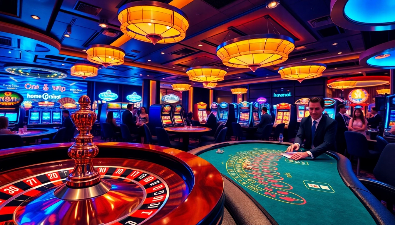 Experience the thrill of home vvjl gambling with luxurious casino elements and excited players.