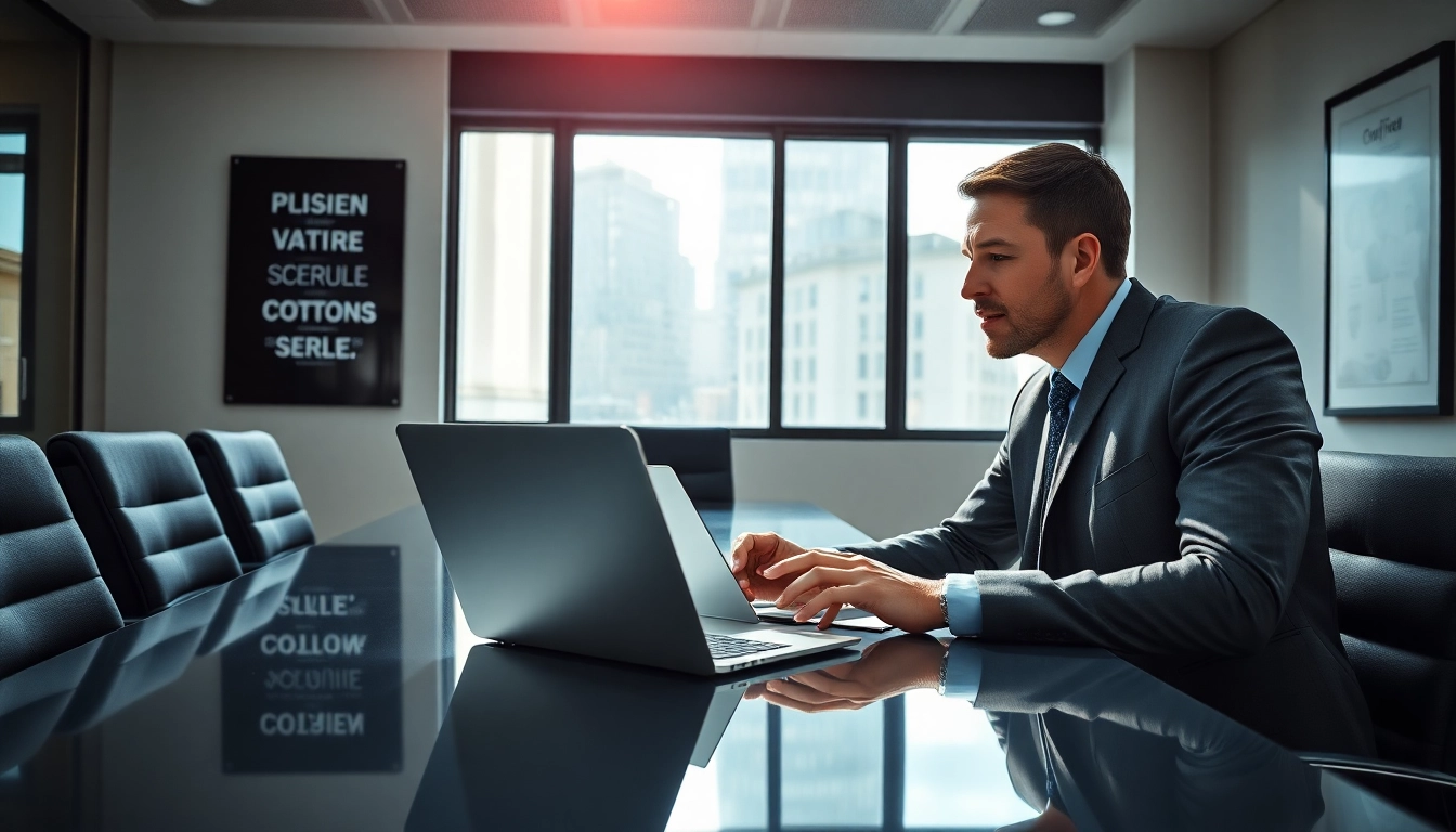 Headhunter Schweiz bei einem Beratungsgespräch mit einem Kandidaten in einem modernen Büro.