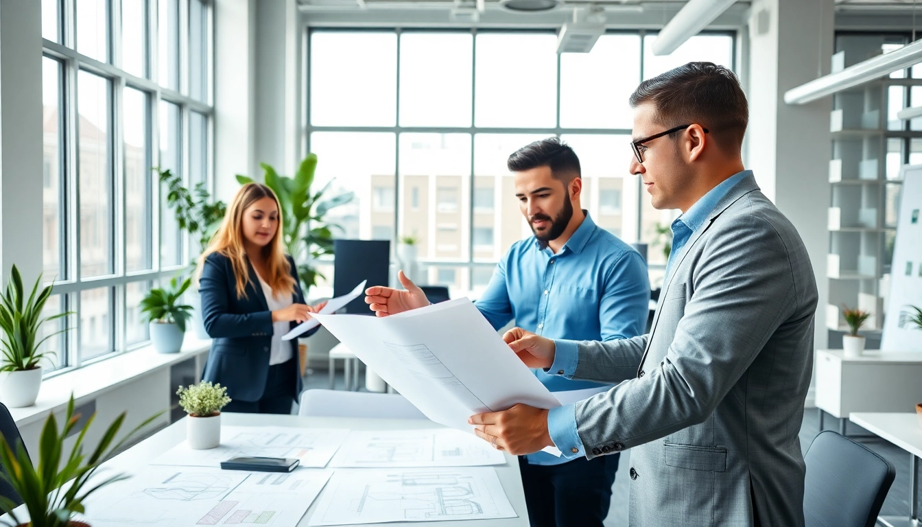 Headhunter Ingenieure präsentiert technische Lösungen in modernem Büro.