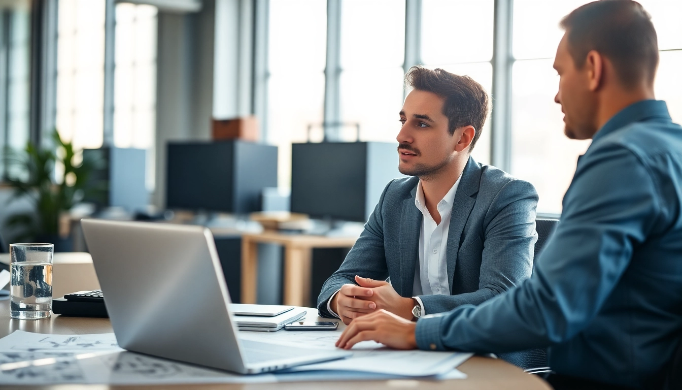 Headhunter Ingenieure im Gespräch, zeigt erfolgreiche Talentvermittlung.