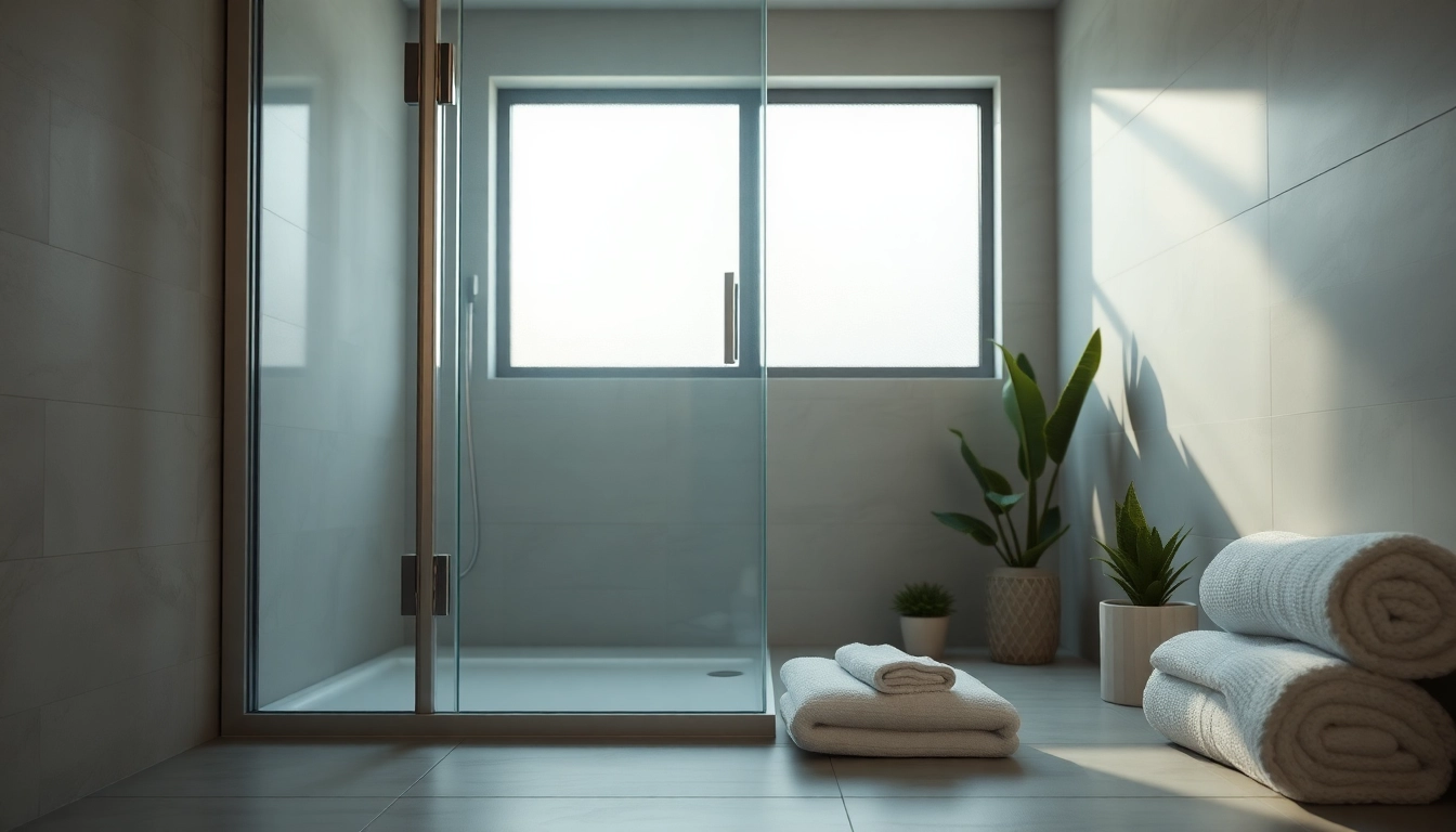 Duschkabine 100x100 mit modernem Design in einem eleganten Badezimmer.